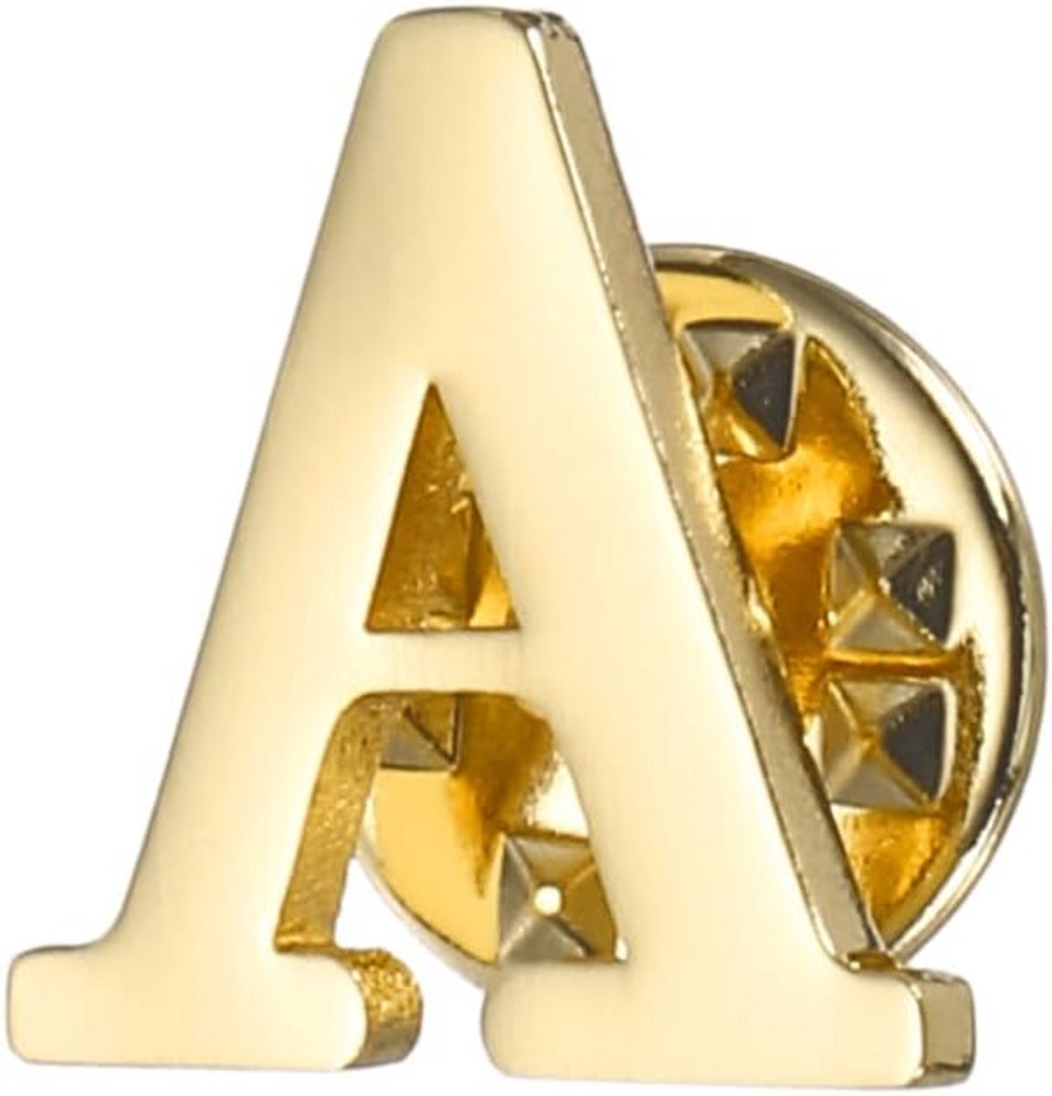 Gouden Initialen Broche Letter A voor Kleding en Accessoires