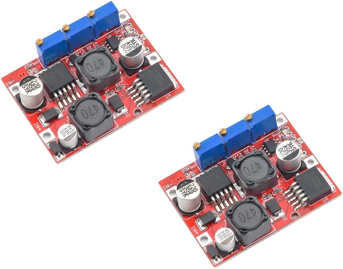 2 Stuks Spanningsregelaar Step Up Down Buck Boost DC-DC Converter 4-35V naar 1.25-25V