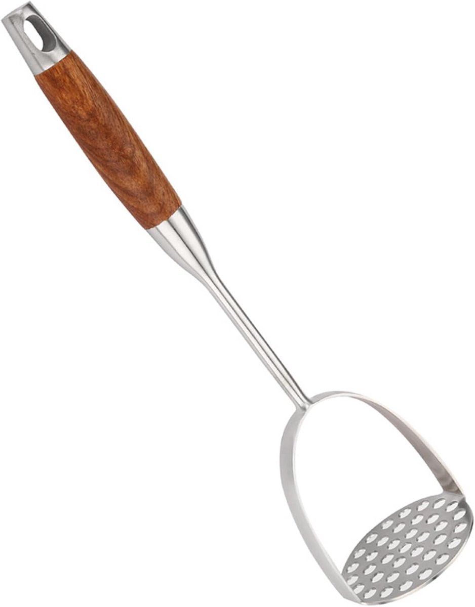Aardappelstamper RVS - Ergonomische Keukenhulp voor Puree, Groenten en Fruit