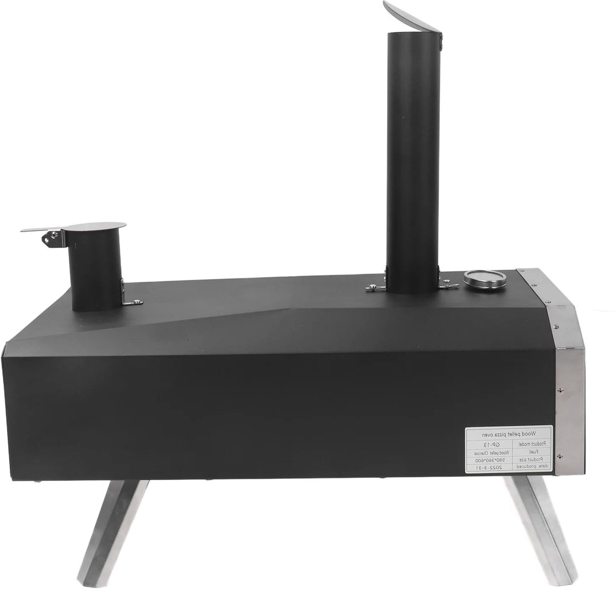 Houtgestookte Pizzaoven – Draagbare Pizza Oven – Pelletoven – Buitenoven – RVS Met Hoogwaardige Isolatie – Tot 400°C
