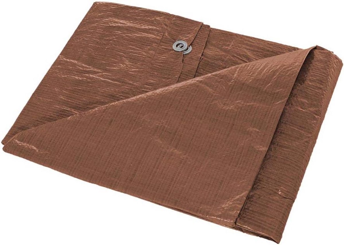 Waterdicht Lichtgewicht Polyzeil Bruin 8ft x 10ft - Beschermhoes Voor Buiten