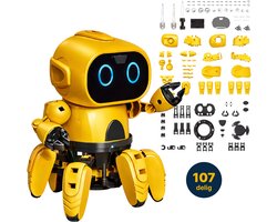 ZoeZo® Robot Bouwpakket - STEM - Programmeren voor Kinderen - Wetenschap, Experimenteren, AI Robotics & Science Kit - 107 Delig DIY - Experimenteerdozen - Leerzaam Interactief Speelgoed Jongen Vanaf 8 Jaar