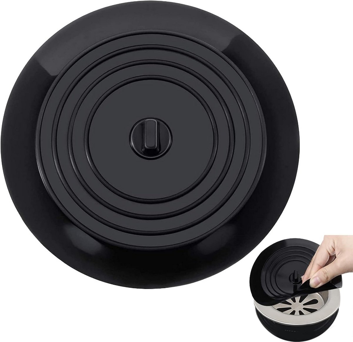 6 inch siliconen badstopper afvoerschroef voor keuken en badkamer