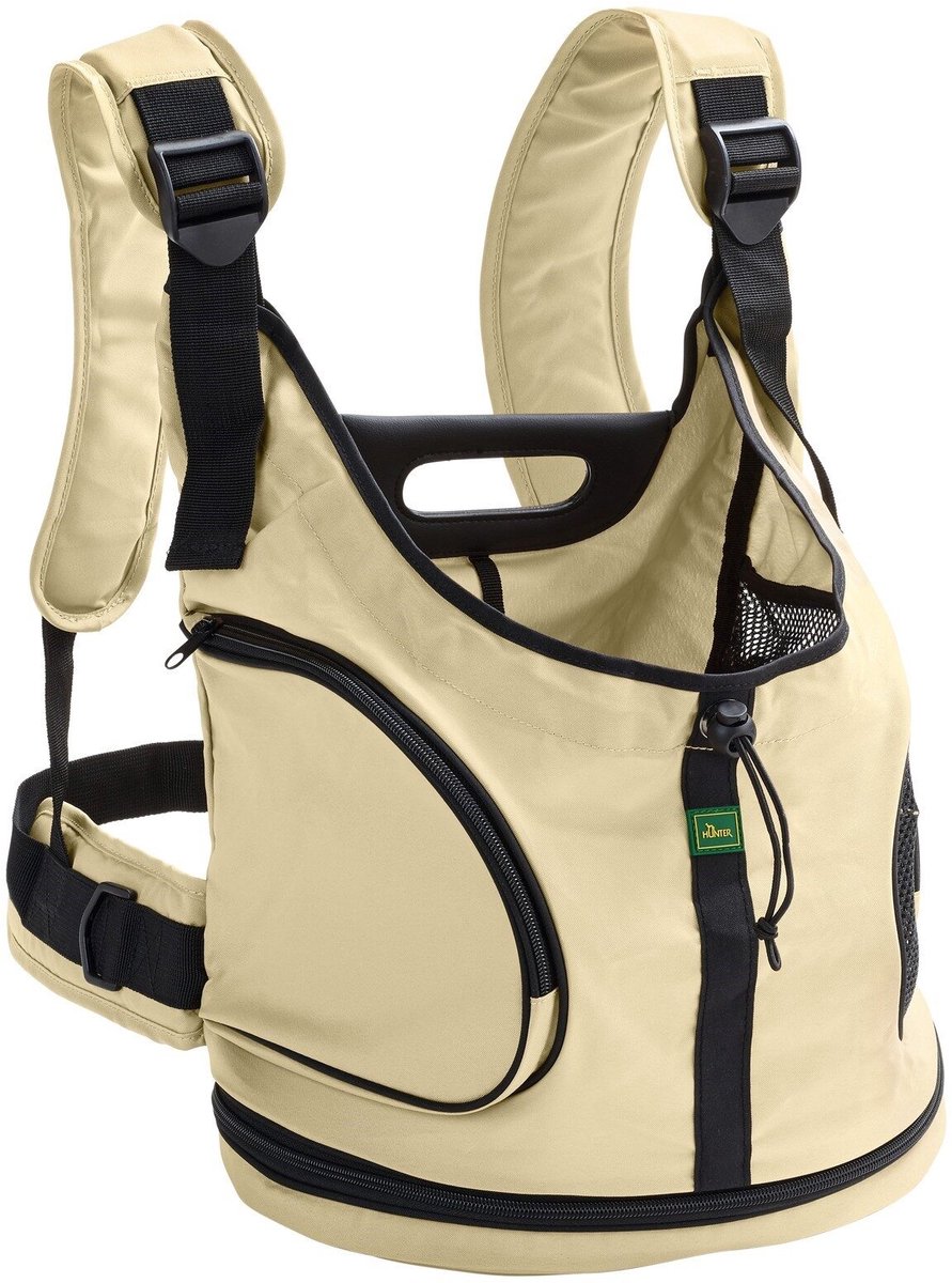 Hondenrugzak & Buikdrager Hond - Hondentas - Draagtas Hond - Honden Draagtas - Rugzak Hond - Tot 6 kg - Beige