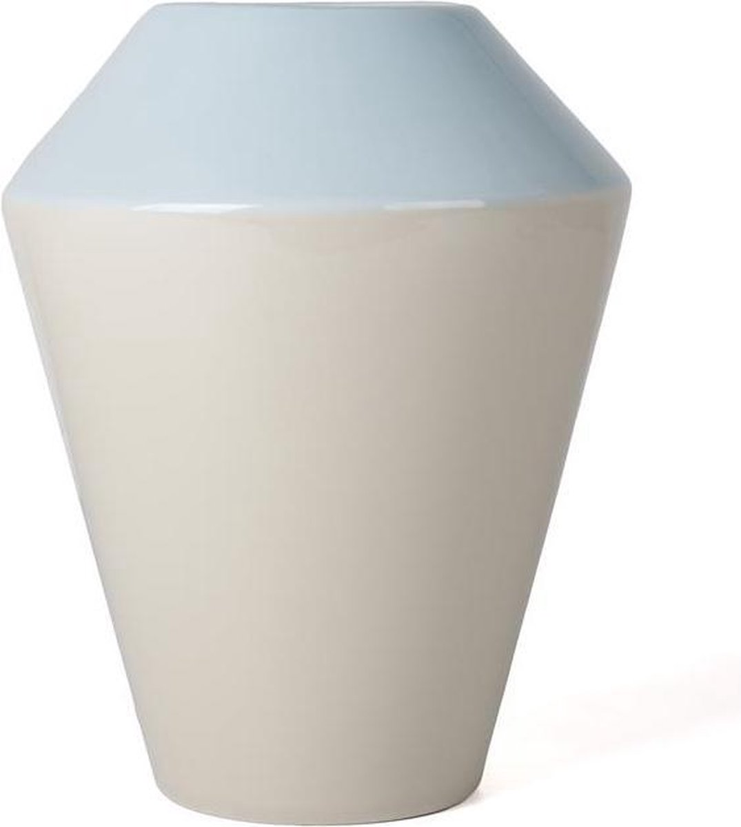 FT 021138 Vaas 'Duodip' Blauw/Créme H17c