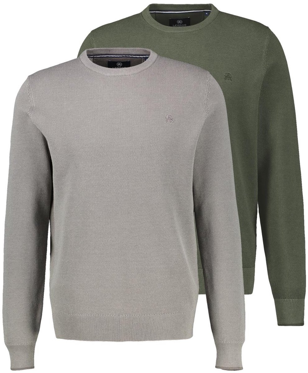 LERROS Heren trui 2 pack Basic