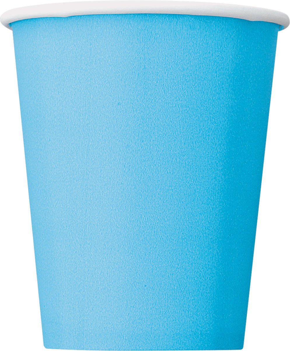 Unique Feestbekers 266 Ml Lichtblauw 8 Stuks