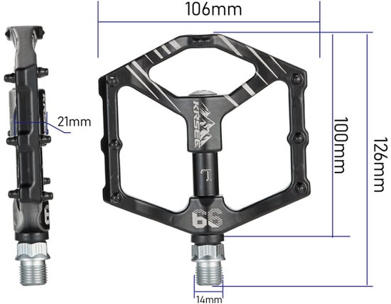 Dubbelzijdige SPD Fietspedalen Met Klikplaatjes - Compatibel Met Shimano SPD - 3 Afgedichte Lagers Voor Soepele Rit - Lichtgewicht Voor MTB, Racefiets En Trekking - Antislip Platform — afbeelding 3