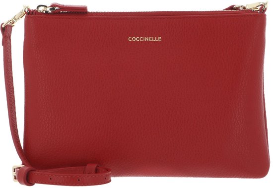 COCCINELLE Cuir sac à épaule bandoulière Best Crossbody Bag Scarlet rouge