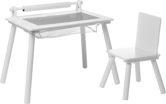 BELIANI MOONTA - Kindertafel en stoel set - Wit - MDF van Beliani — afbeelding 5