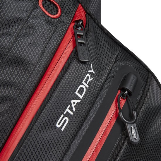 Titleist Cart 14 StaDry Waterproof Cartbag, zwart/rood van Titleist — afbeelding 2