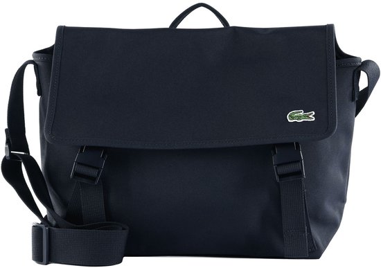 LACOSTE sac à épaule bandoulière sac pour tablette Messenger Bag Abimes bleu marine