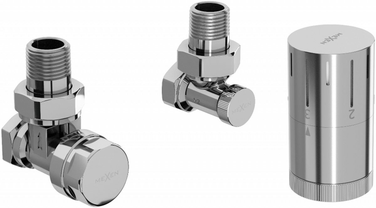 Mexen G05 thermostatische set hoekig, chroom - W901-958-01