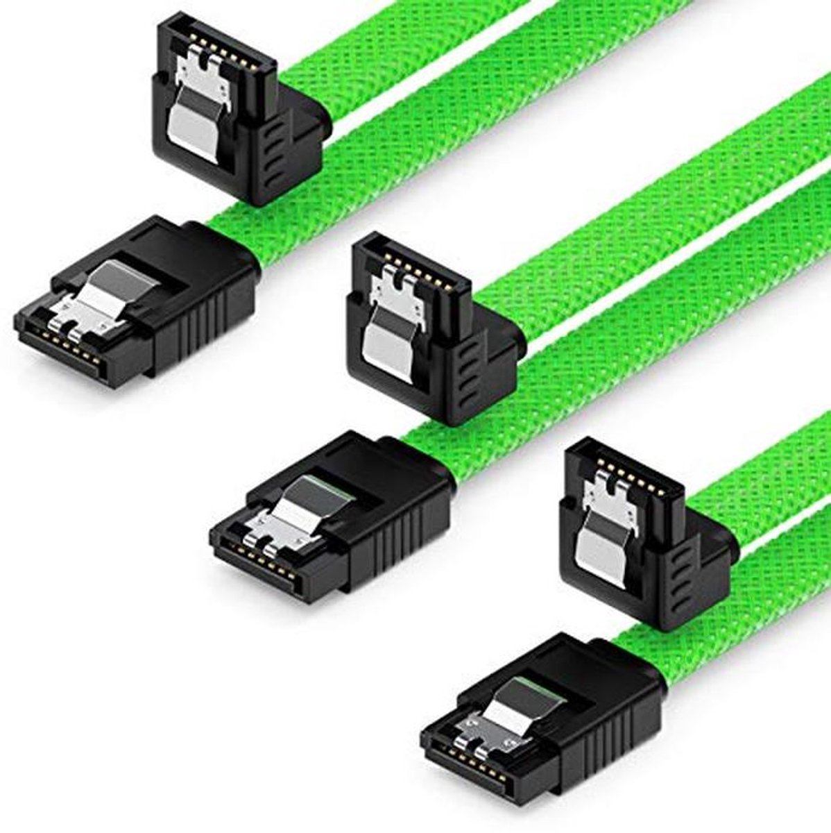 3x 50cm SATA 3 Datakabelset 6 Gbit/s voor Moederbord en SSD/HDD