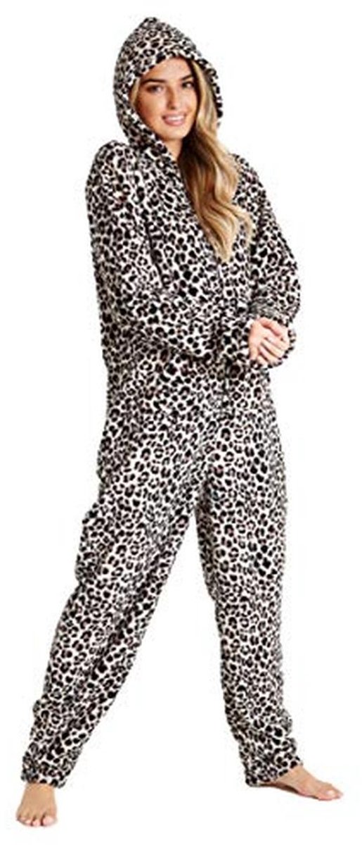 Dames Jumpsuit Fleece Pyjama - Behaaglijke Onesie in Maten S-XL