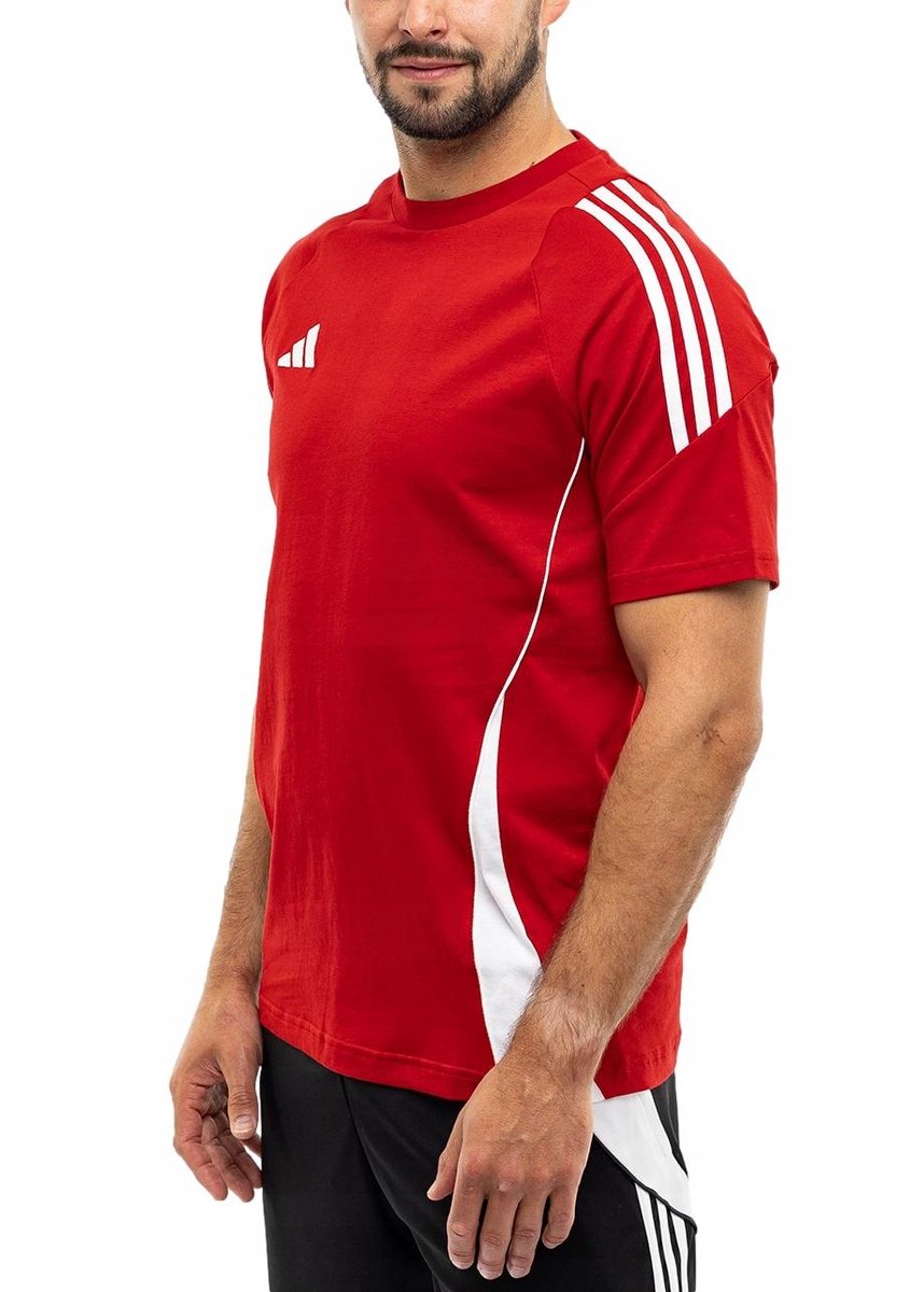 adidas Sportshirt Heren Tiro 24 – Katoen Rood