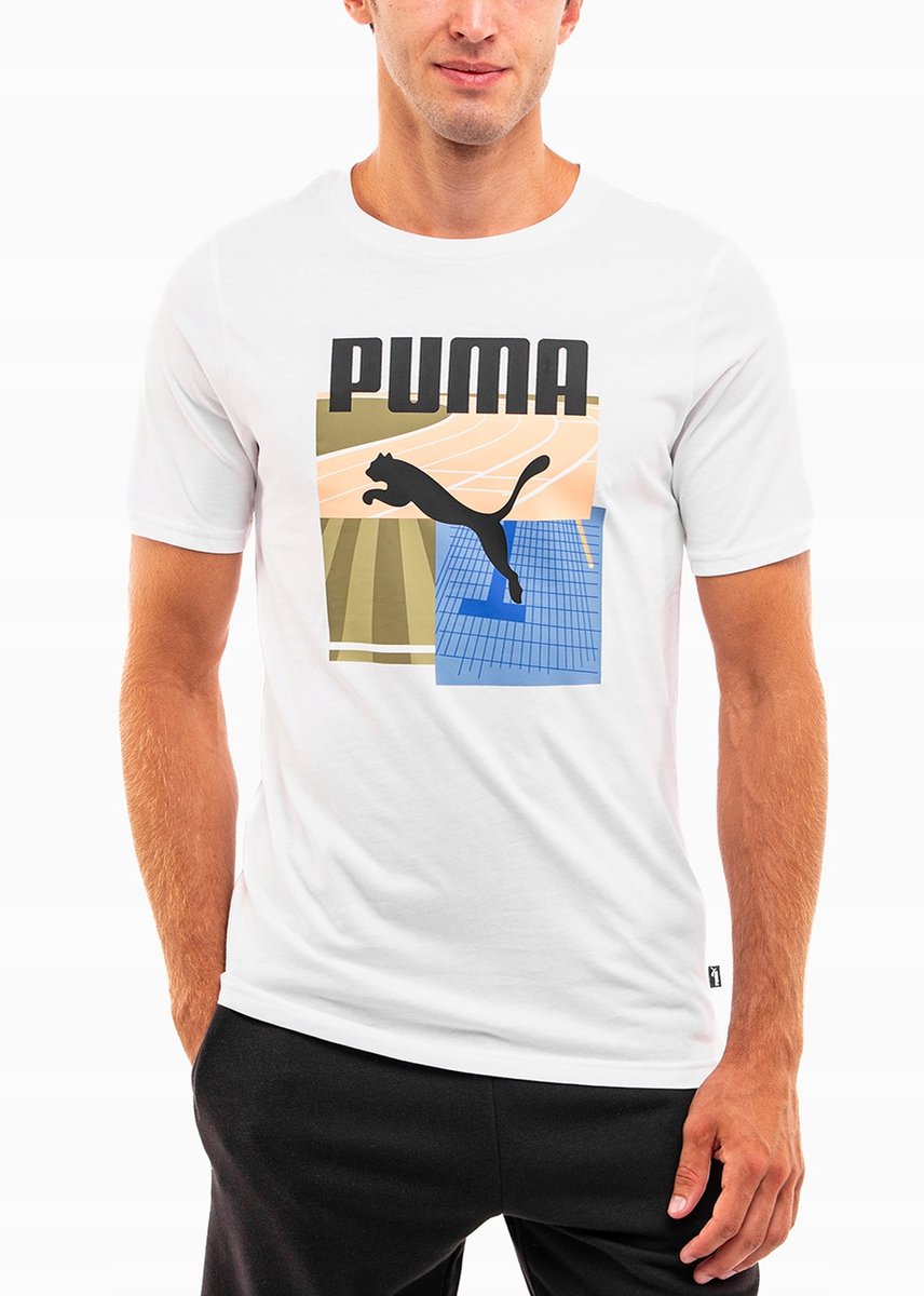 PUMA T-shirt Heren – Katoen Wit