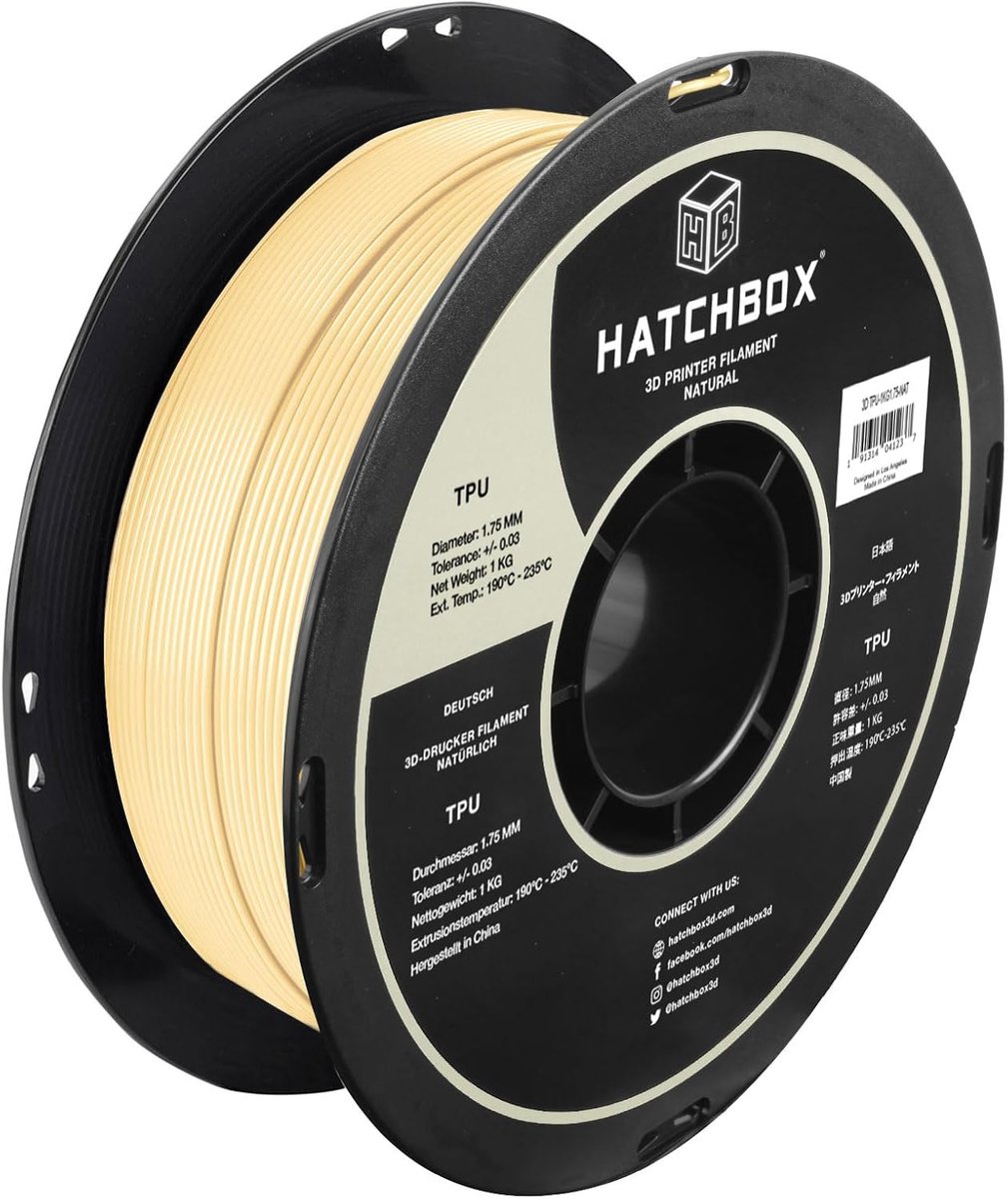 3D Printer Filament - Flexibel Materiaal - Objecten Printen - Hoge Maatnauwkeurigheid - 1.75 mm Diameter - Natuurlijk