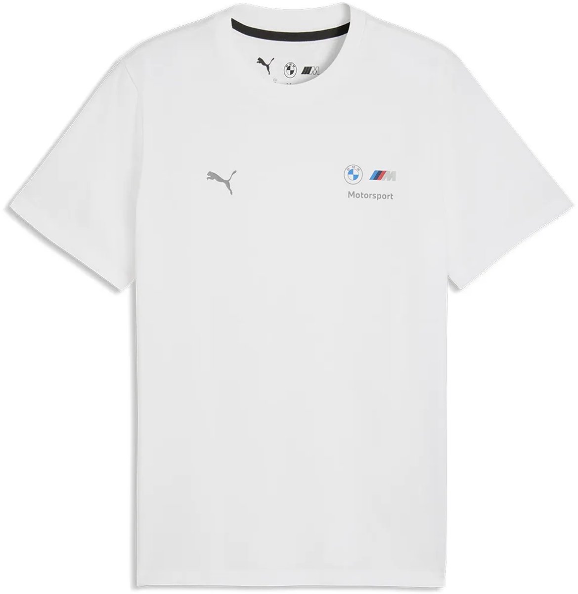Puma Bmw Mms Ess 634897 T-shirt Met Korte Mouwen XS Man Wit