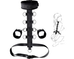 Killogood Bondage set met halsband en handboeien – erotisch BDSM accessoire