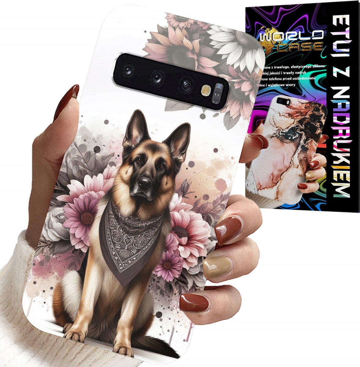 HOESJE VOOR SAMSUNG GALAXY S10 - HONDENHOESJE MET DE AFBEELDING VAN DE DUITSE HERDER