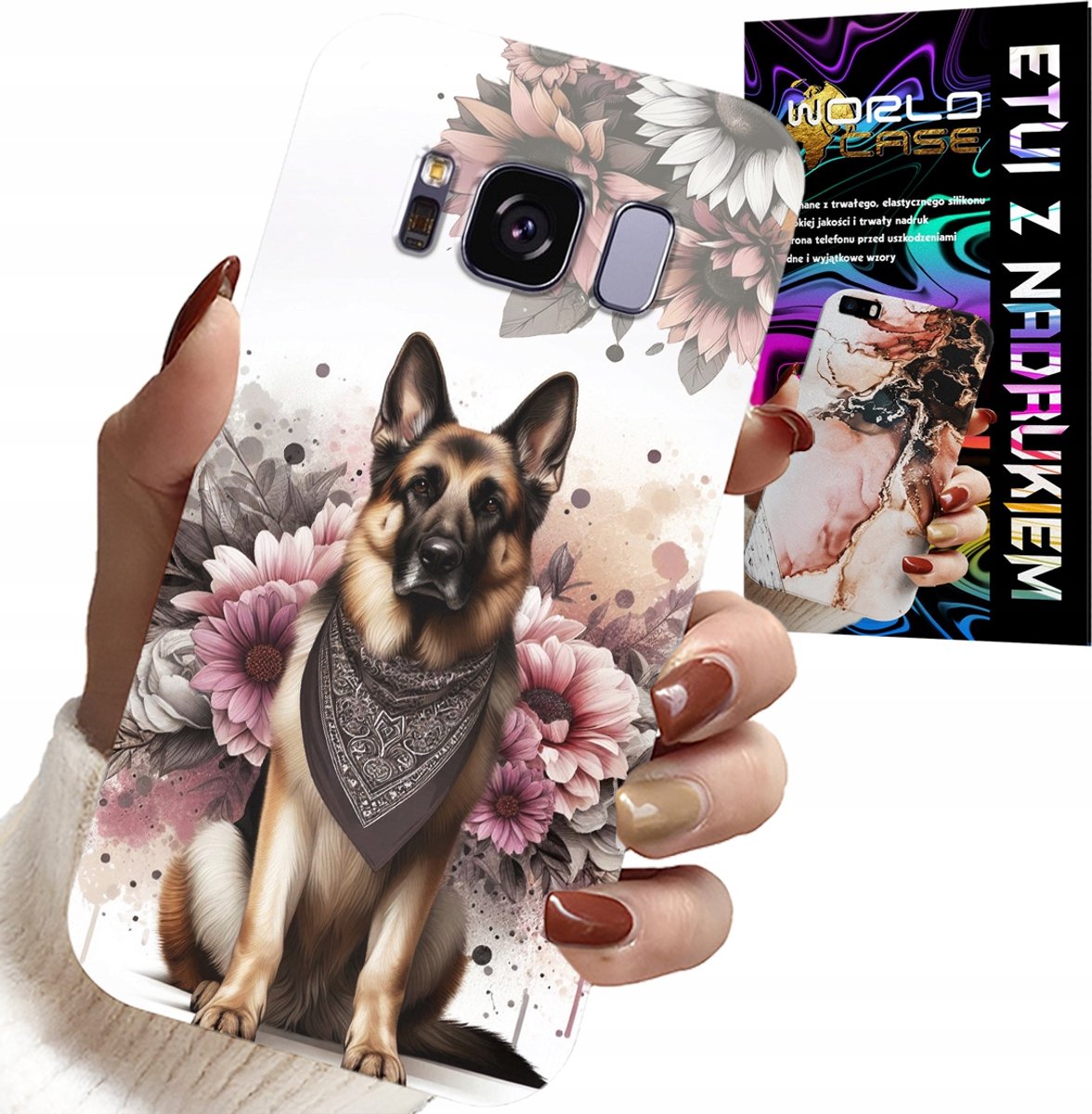 HOESJE VOOR SAMSUNG GALAXY S8 - HONDENHOESJE MET DE AFBEELDING VAN DE DUITSE HERDER