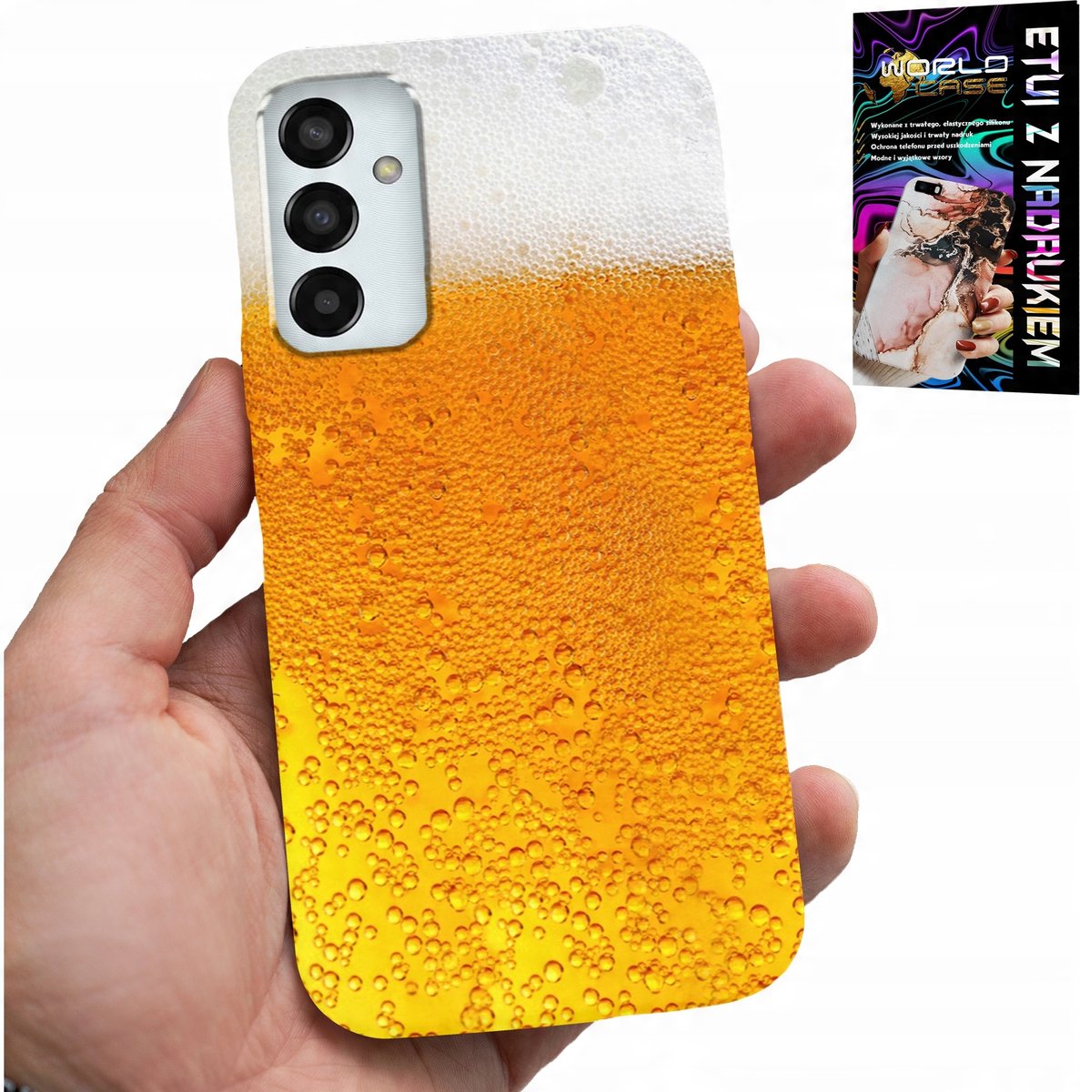 HOESJE VOOR SAMSUNG GALAXY M13 4G - BIER, BIERMUG MET PATROON VOOR HEREN
