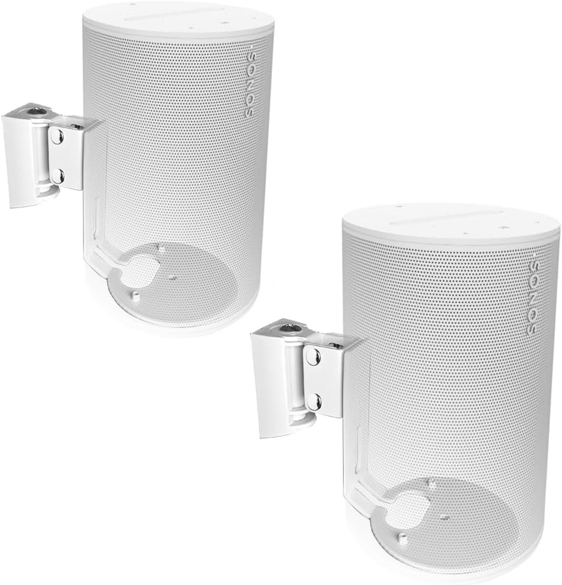 Muurbeugels Luidspreker - Paar Set - Sonos Era 100 - Draaibaar Kantelbaar - Stevig Metaal - Wit