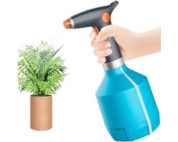 Elektrische sproeifles - Elektrische sproeifles - Elektrische Drukspuit - 1L - Blauw - 2000mAh - Automatisch sproeien met één druk op de knop | Dubbele weergave van vermogen en waterniveau - 8u Werktijd & LED-display