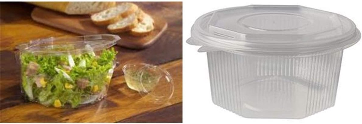 Verpakkingsdoos - Voedselcontainer - Maaltijd voorbereiding - Achtkantige vorm - 500 ml