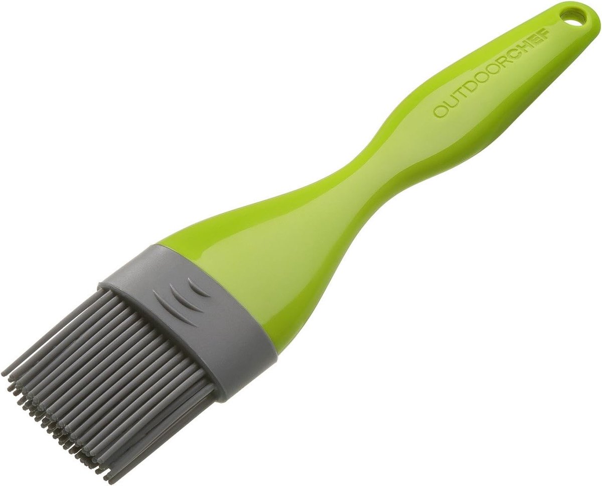 Grill Borstel - Invetkwast - Barbecue Reinigen - Vaatwasserbestendig - 5 x 21.6 cm - Groen