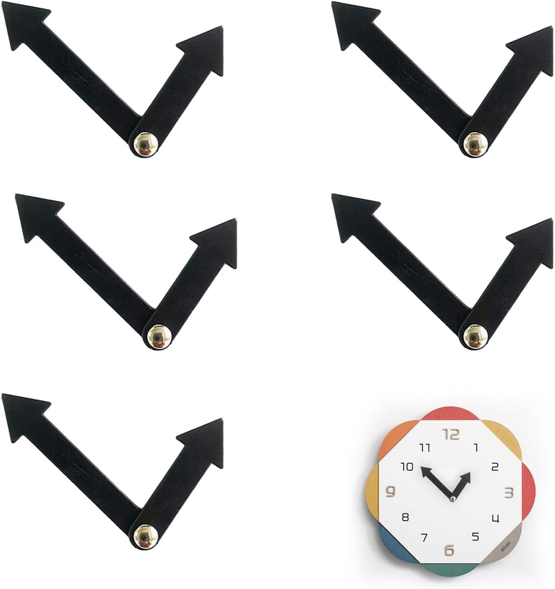 Klok Wijzers Set - Uurwerk Onderdelen - Klok Reparatie - Gemengde Kleuren - 478 cm Lengte