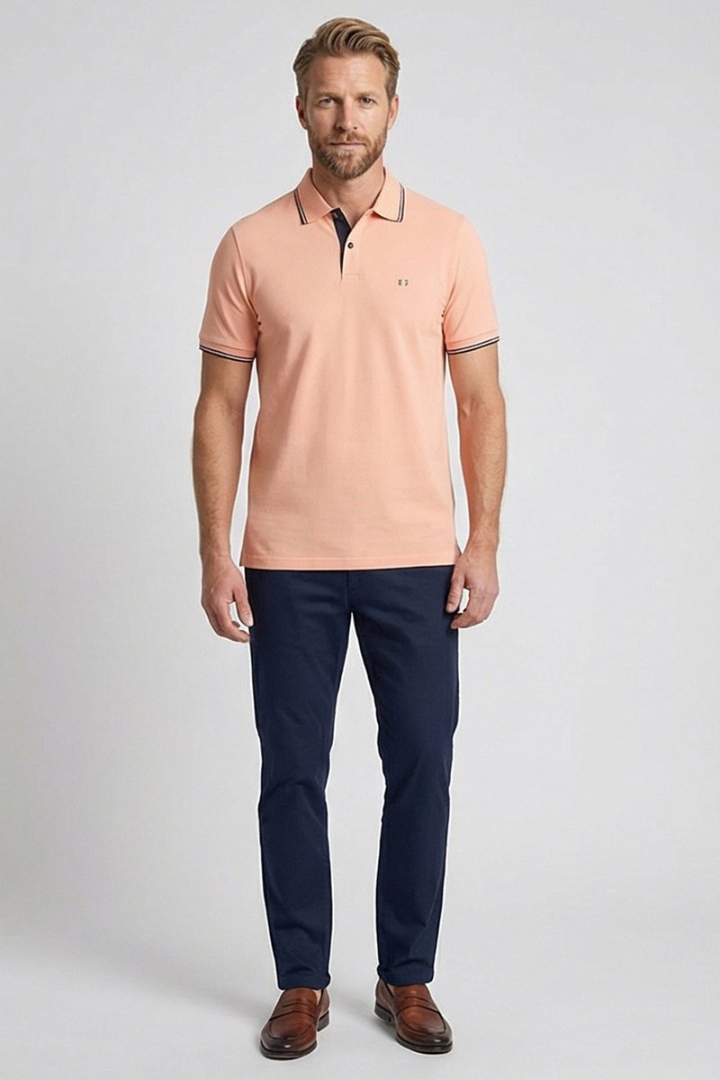 Giordano – Nico – Heren – Polo – Poloshirt - Coral – 616587-25