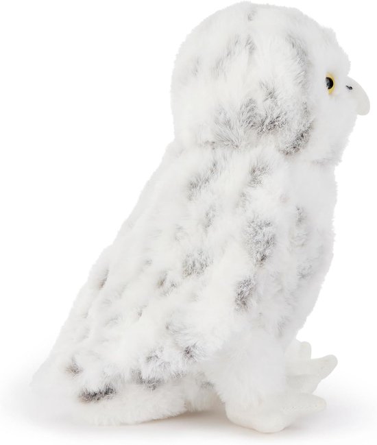 Pluche Uil - Knuffeldier Speelgoed - Knuffelen en Spelen - Gemaakt van gerecycled materiaal - 19 cm Hoog - Wit — afbeelding 5