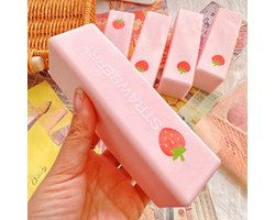 Squishy butter stick 1 Stuk - Slow rising knijpspeelgoed - Realistisch eten fidget toy - Stressbal voor stressverlichting - Leuk cadeau en party favor - Aardbei