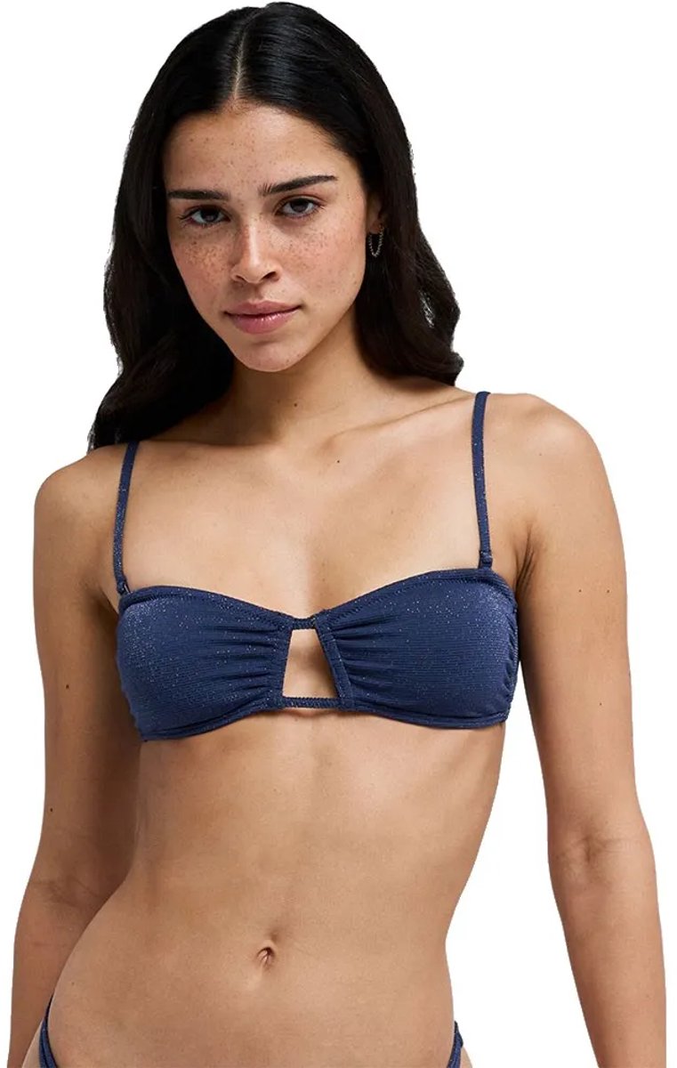 Roxy Shine Bandeau Bikinitop XL Vrouw Mood Indigo