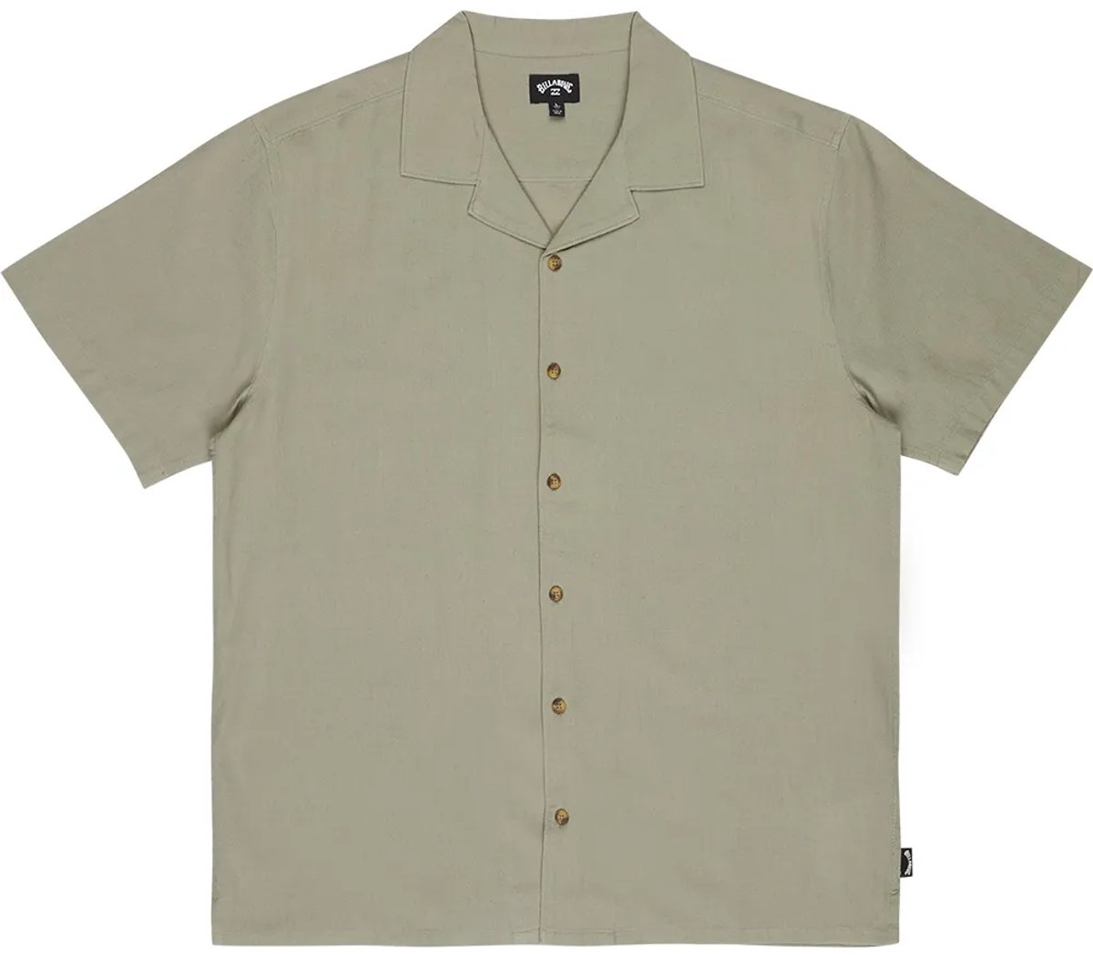 Billabong Vacay Linen Overhemd Met Korte Mouwen S Man Groen
