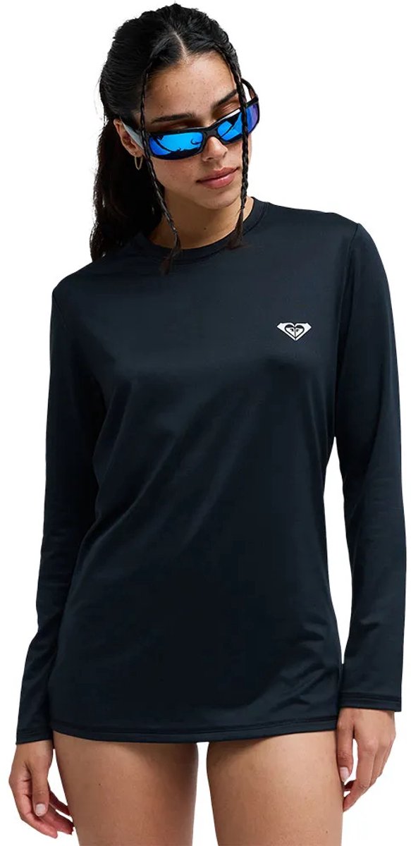 Roxy Happy Waves Rash Guard Met Lange Mouwen Vrouw Antraciet