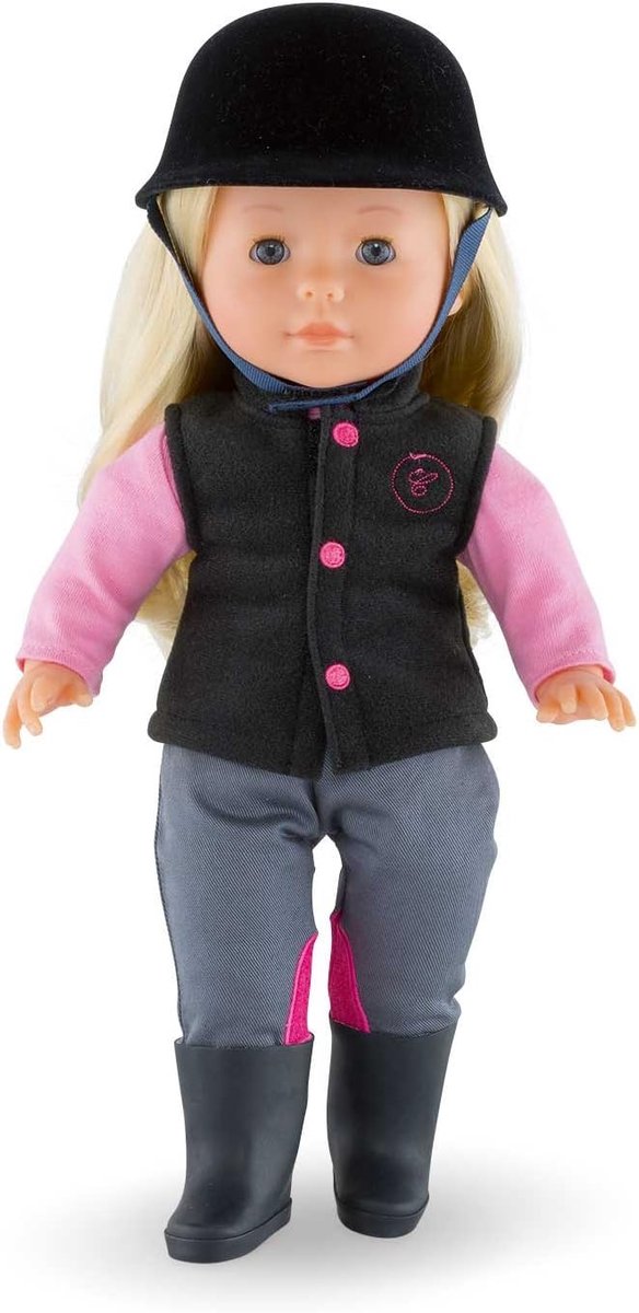 Poppenkleding - Poppenjurk - Poppen aankleden - Paardrijden thema - 12x20cm — afbeelding 3