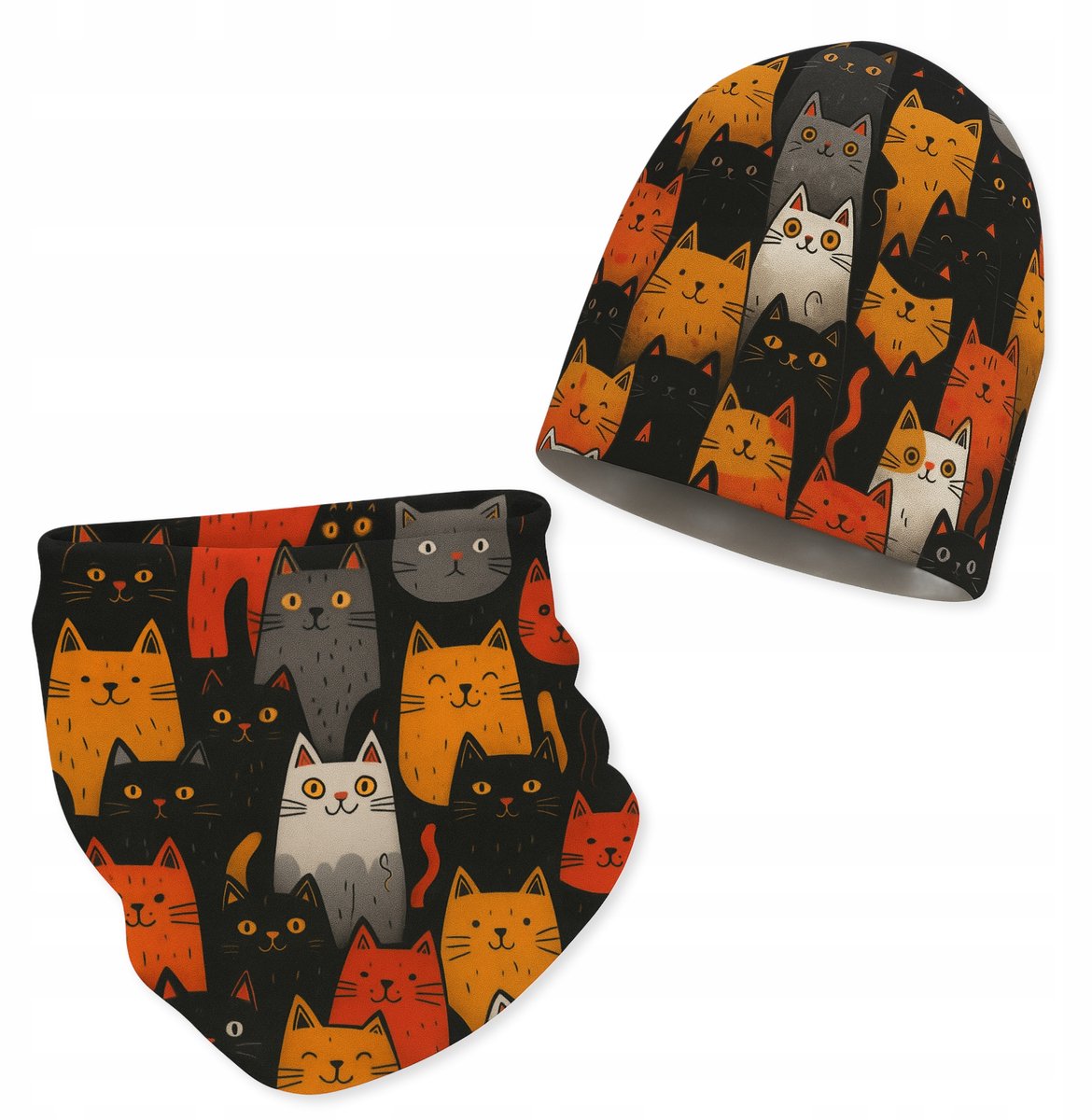 Dartomik Abcdefg-baby - Kinderaccesoires - Czapka + Komin - Polyester en Katoen - Warm en Comfortabel