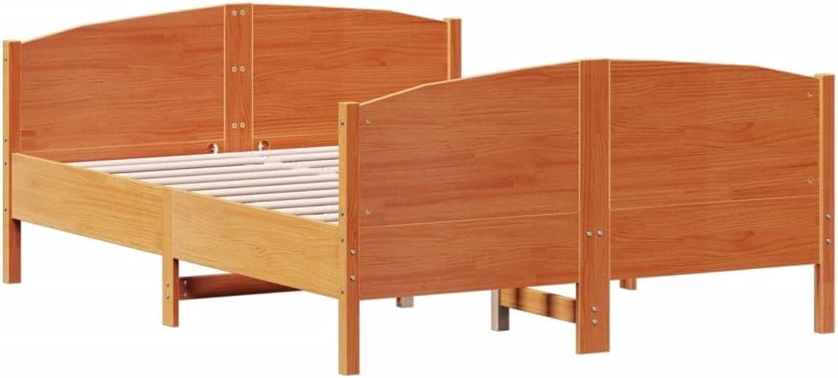 Houten Bedframe - Slaapmeubel Frame - Slaapkamer Inrichting - Massief Grenenhout - 120x200