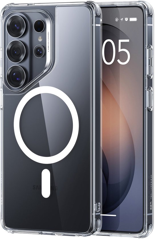 Étui ESR Adapté pour Samsung Galaxy S26 Ultra - Classic Hybrid HaloLock - Compatible avec MagSafe / Qi2 - Coque Arrière avec Aimant - Transparent