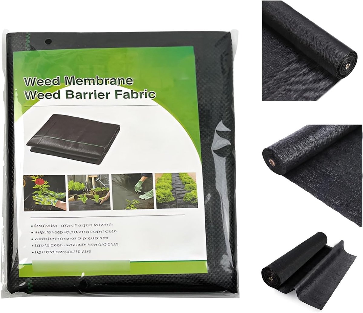 Onkruiddoek Tuindoek - Onkruidfolie Worteldoek - Tuinondergrond Bedekken - Scheurvast Waterdoorlatend - 1x50 Meter