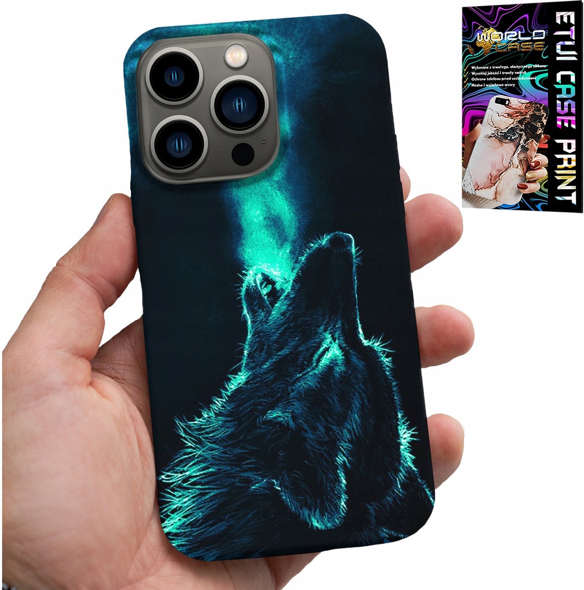 HOESJE VOOR IPHONE 16 PRO MAX - WOLF WOLVES RUPPELS SUPER PATRONEN