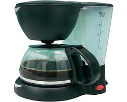 Koffiekan 12V - Reis koffiezetter - Onderweg koffie zetten - Herbruikbaar filter - 6 kopjes - Zwart