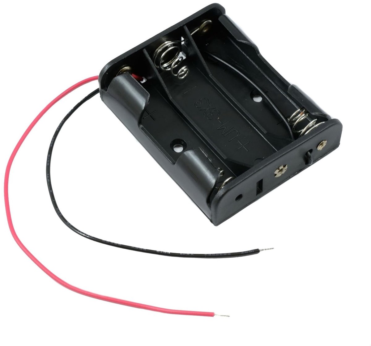 Batterijhouder Doos - Batterij Compartiment - Elektronica Projecten - Met Draden - 150mm Leads