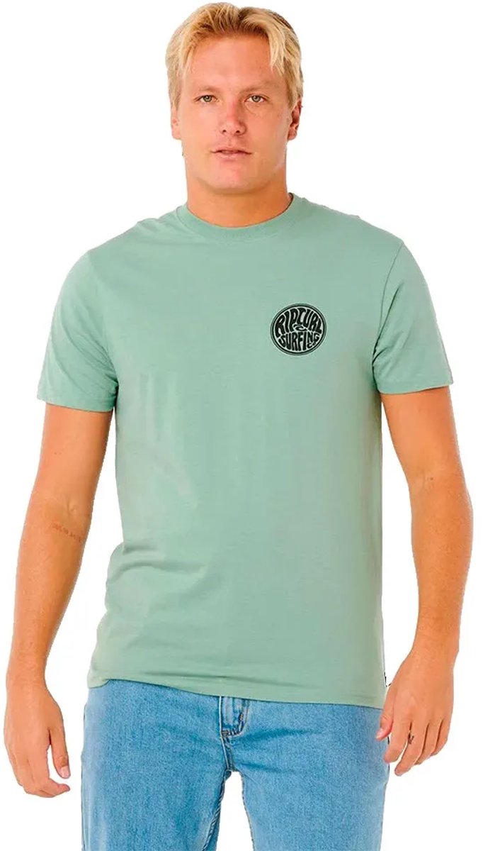 Rip Curl Streamline Pass T-shirt Met Korte Mouwen S Man Aloe
