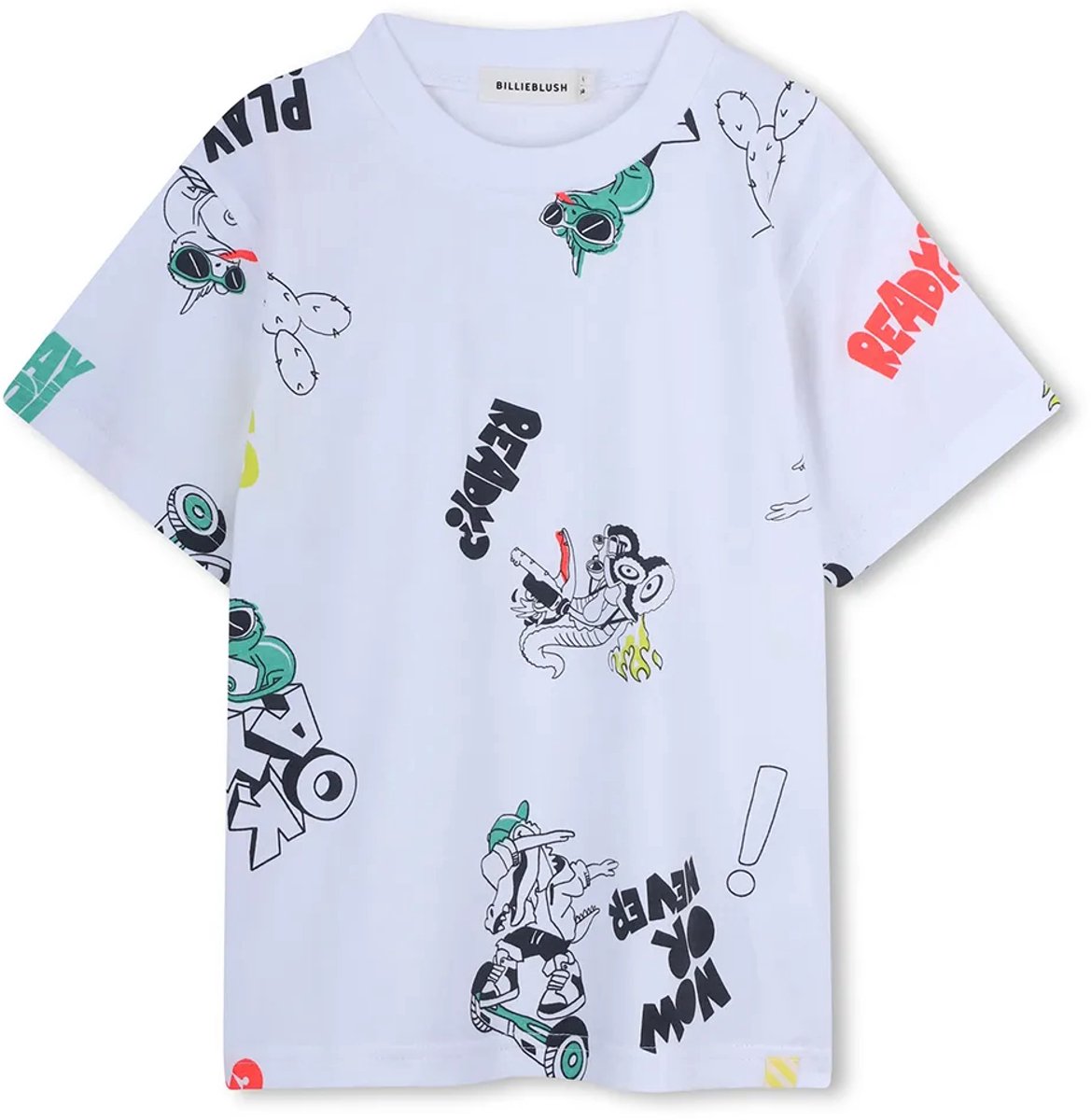 Billieblush U21698 T-shirt Met Korte Mouwen Wit 12 Years Jongen