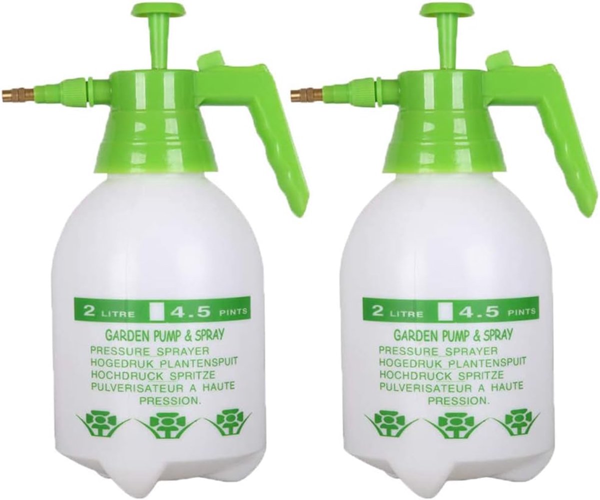 Tuinsproeier Draagbaar - Gazon Watergever - Planten Besproeien - Handaangedreven Pomp - 1.8 Liter - Groen