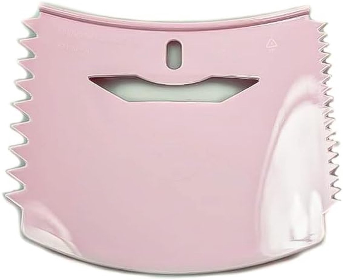 Deegschraper - Bakgerei - Bakken en decoreren - Vaatwasserbestendig - 11.5 x 10.5 cm - Roze